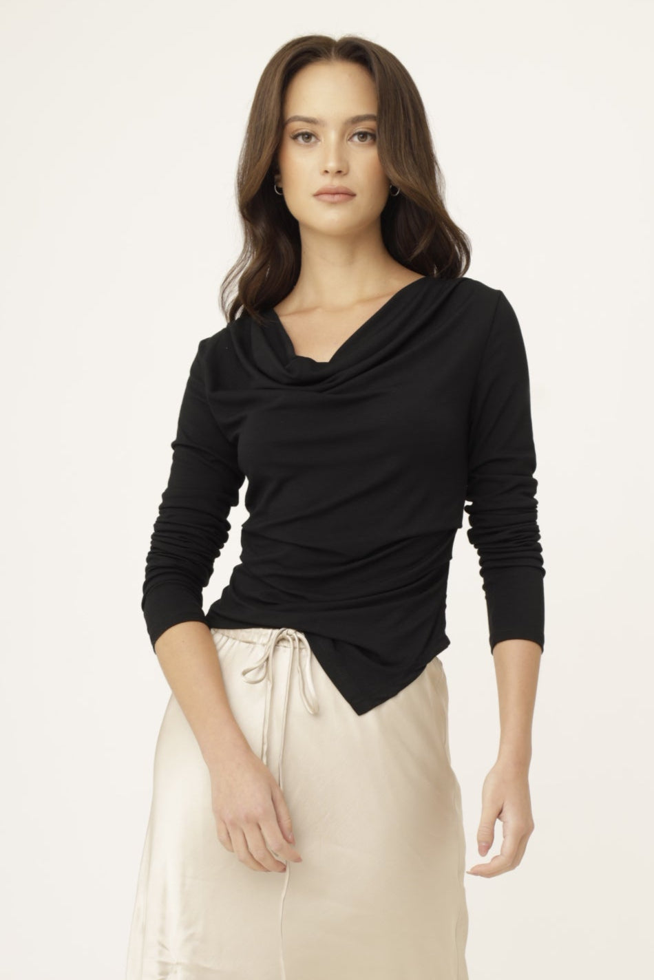 Drift Jersey Cowl Top