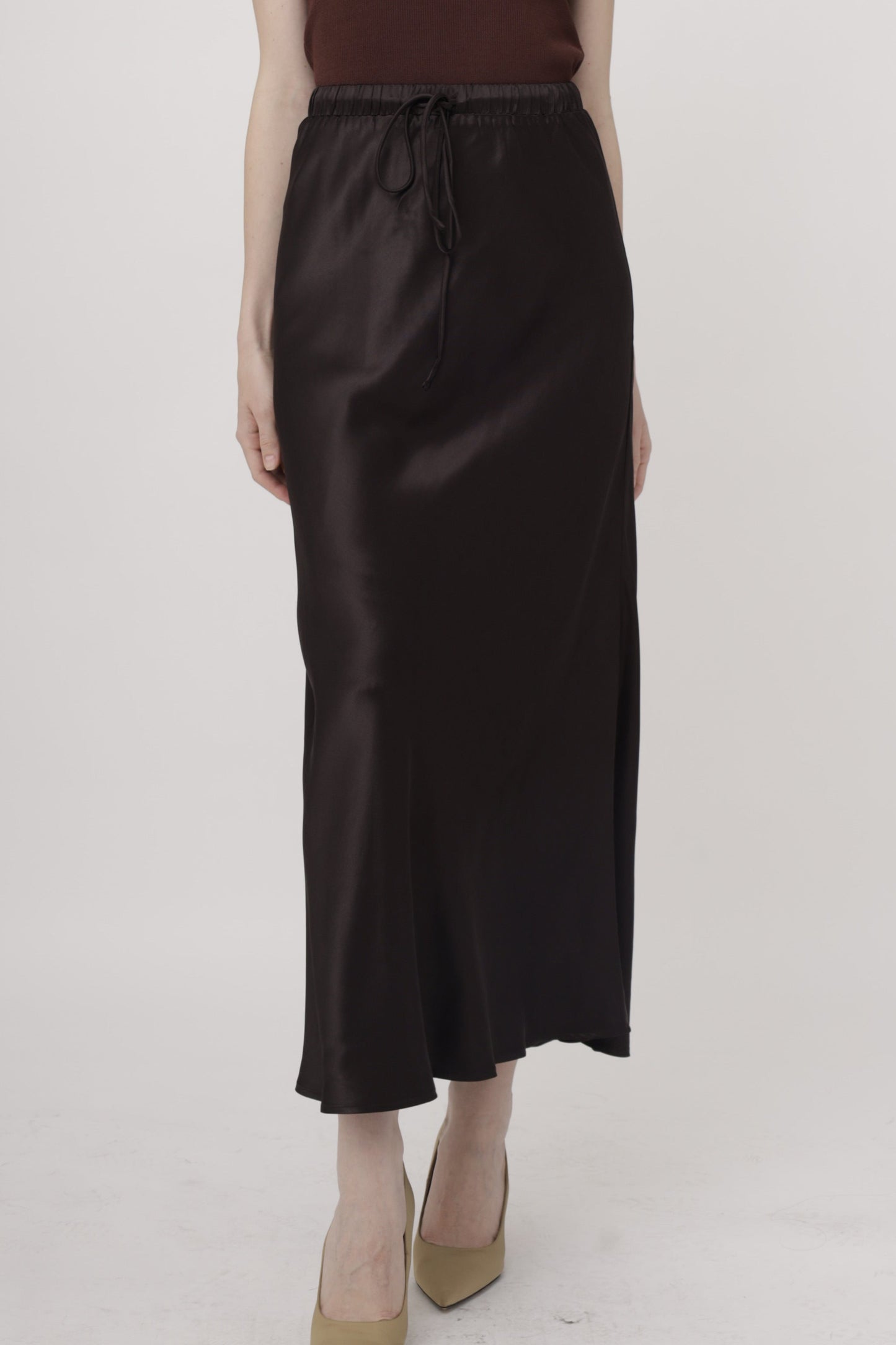 Luxe Flow Satin Skirt