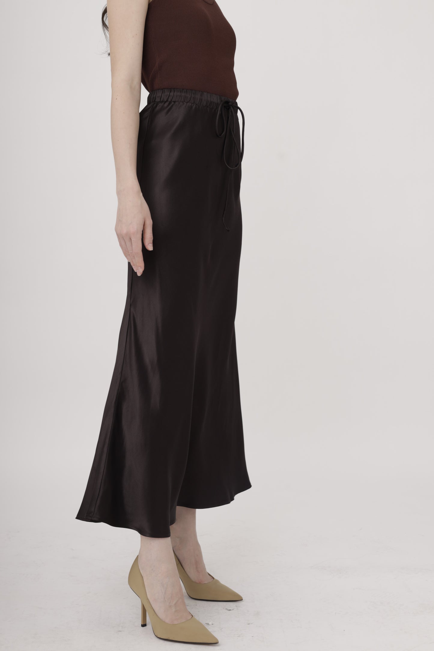 Luxe Flow Satin Skirt