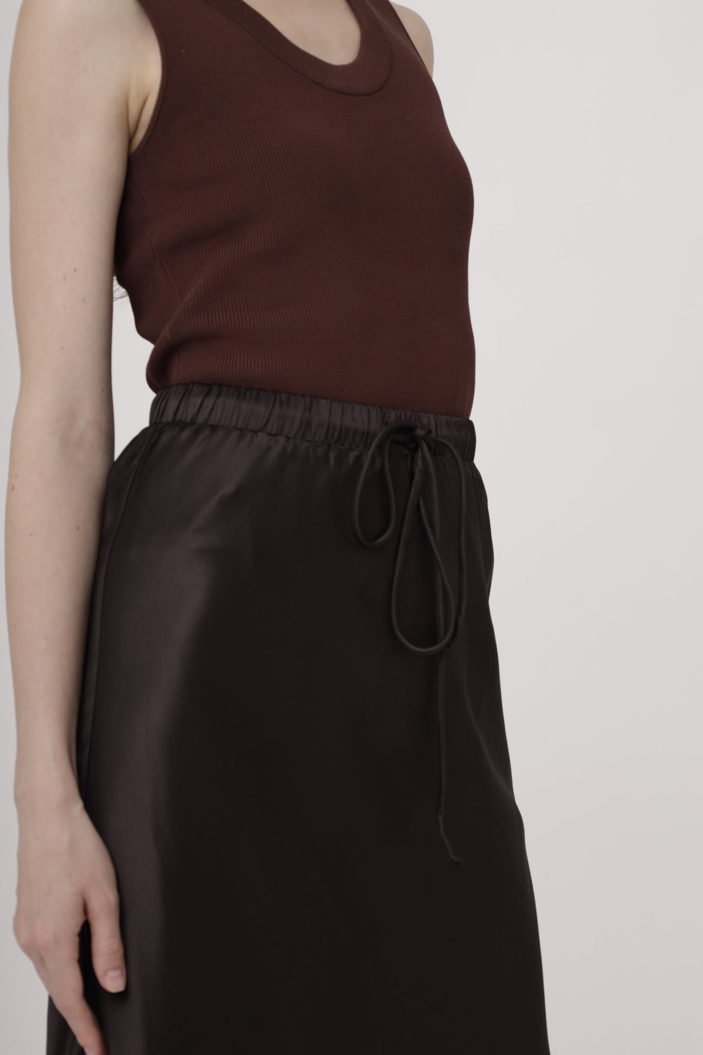 Luxe Flow Satin Skirt
