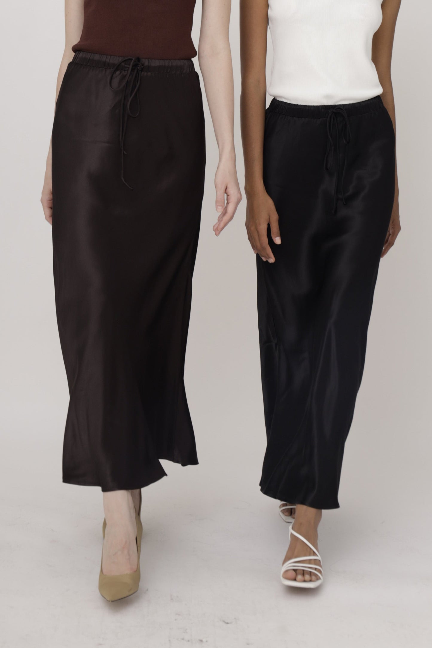 Luxe Flow Satin Skirt