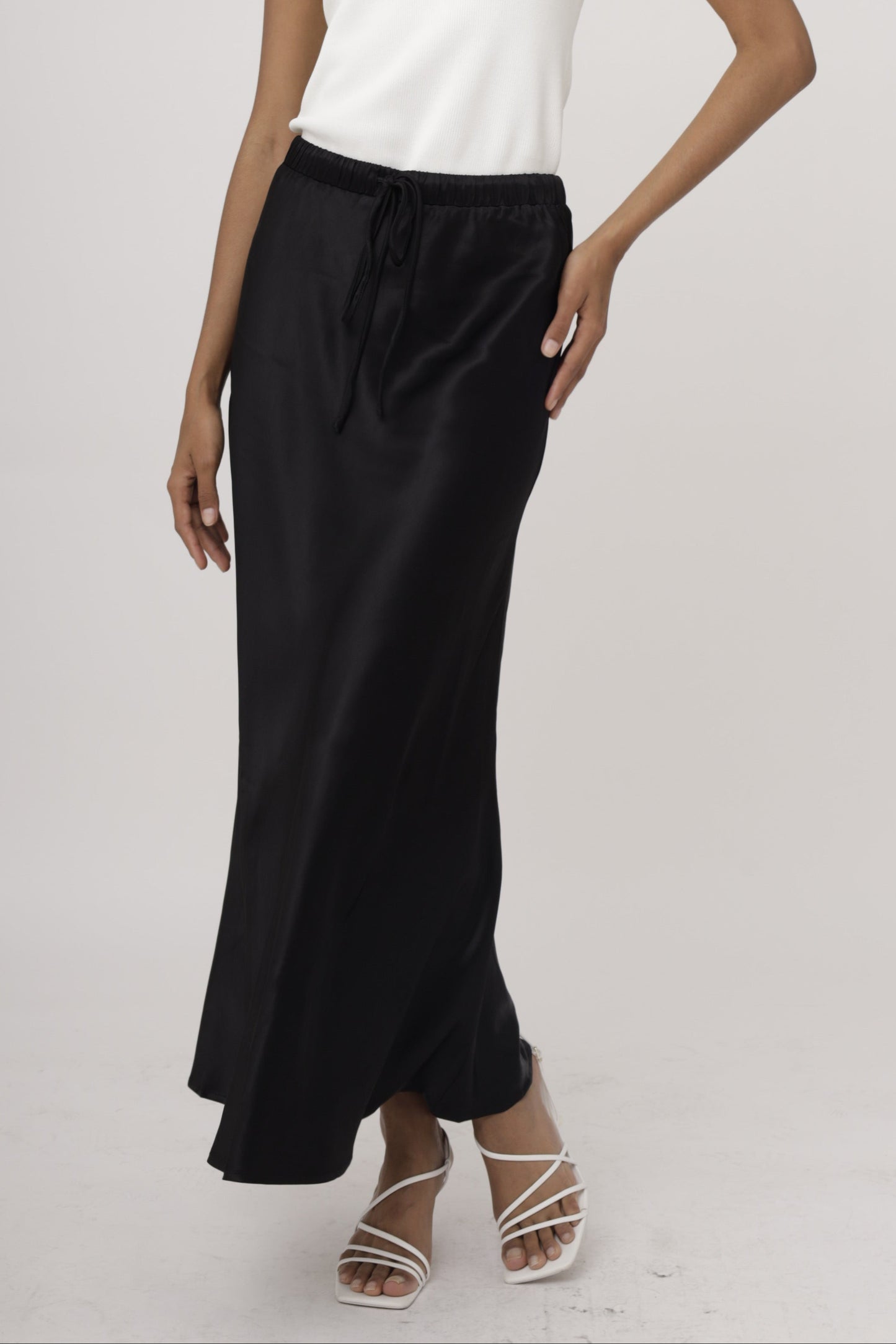 Luxe Flow Satin Skirt