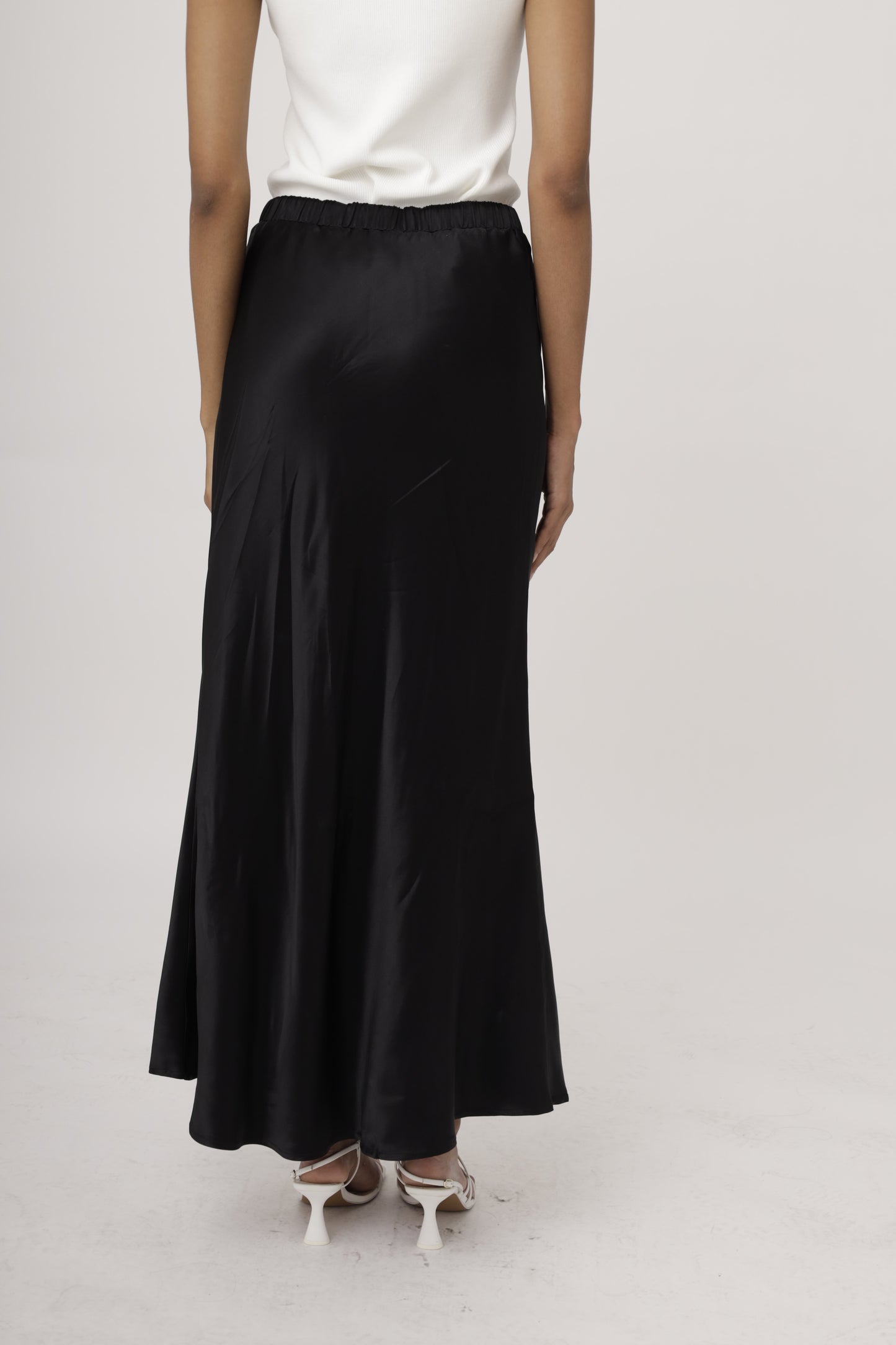 Luxe Flow Satin Skirt