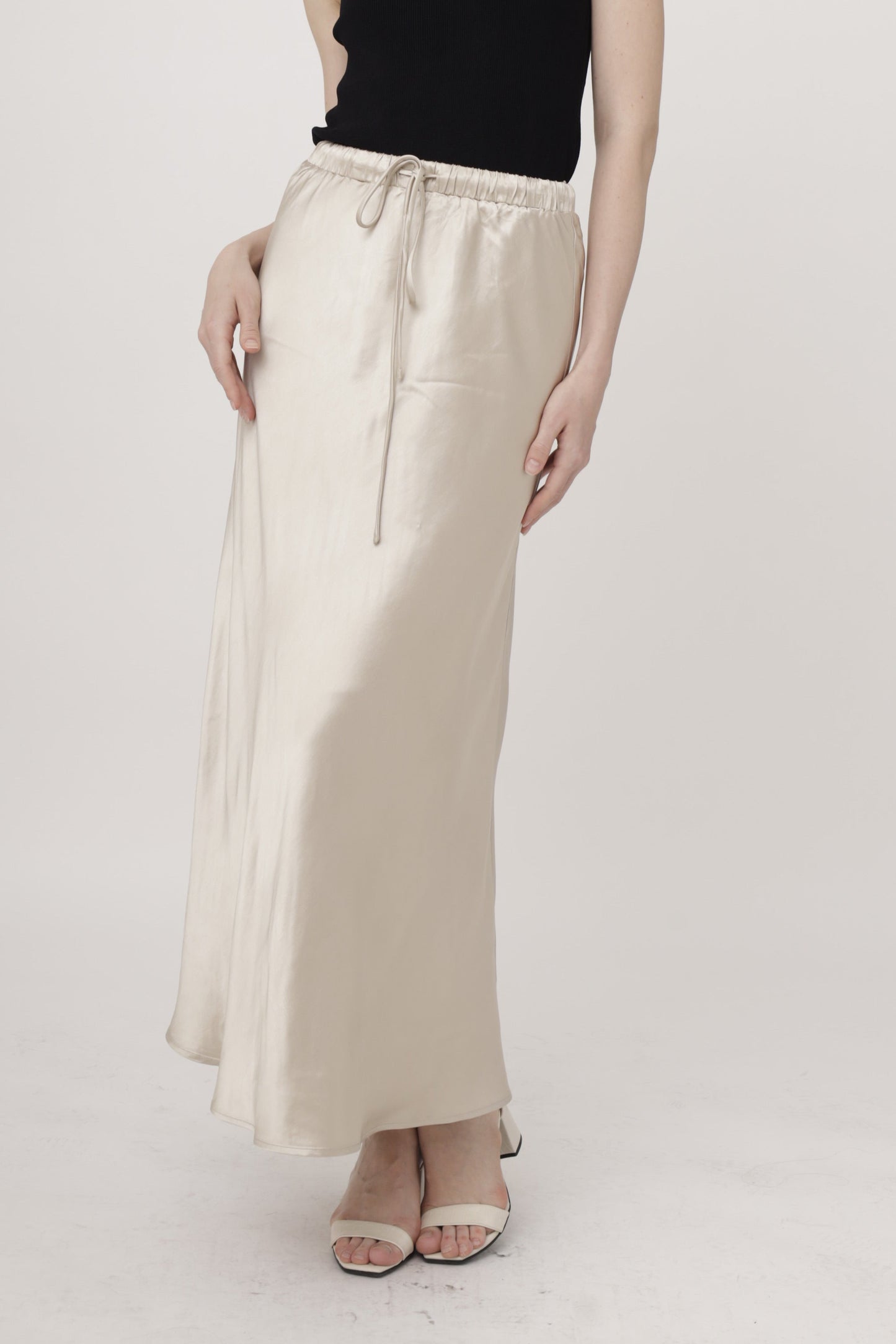 Luxe Flow Satin Skirt