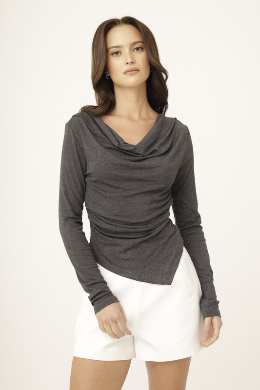 Drift Jersey Cowl Top