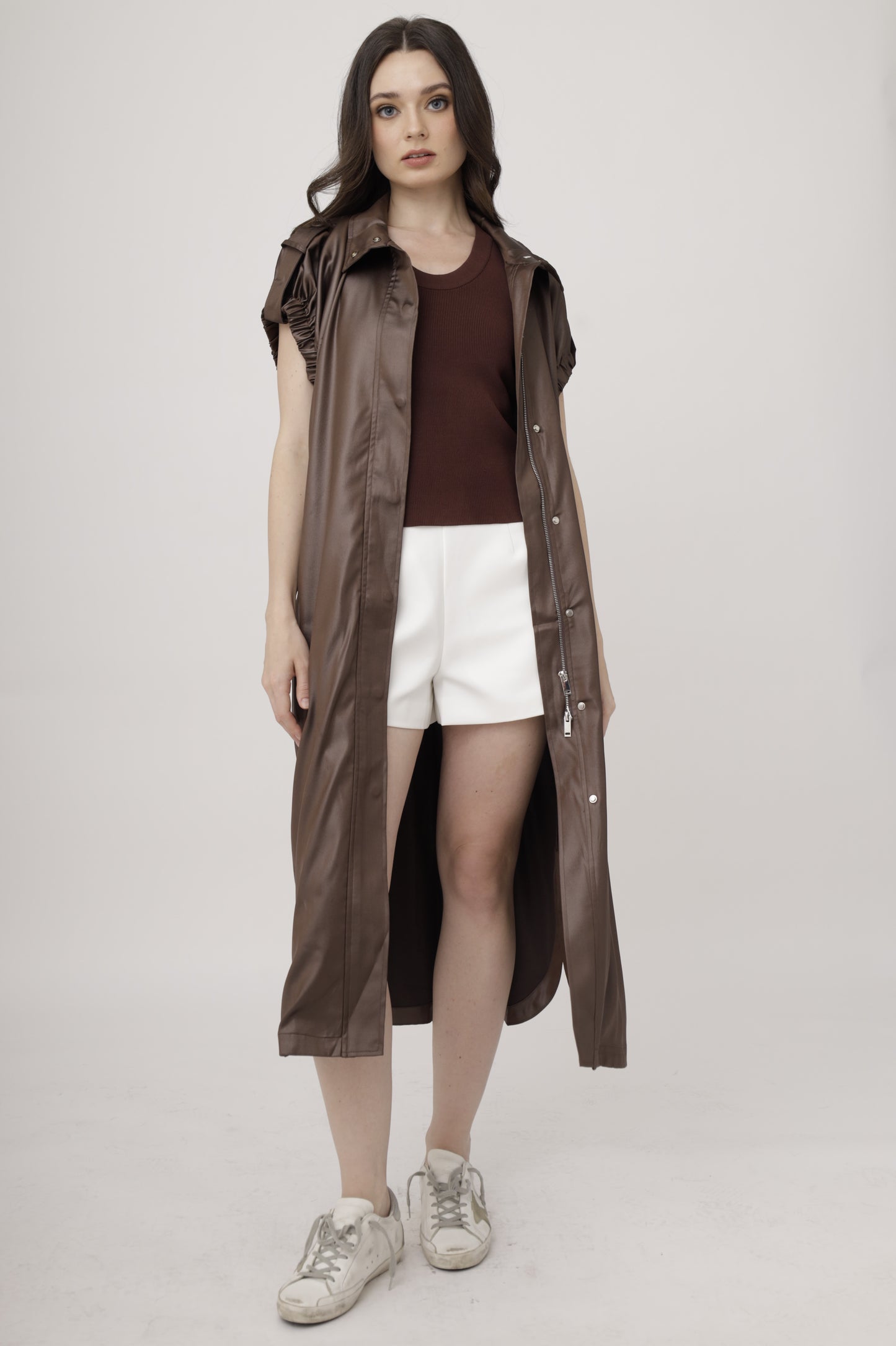 Drape Vest – Cocoa
