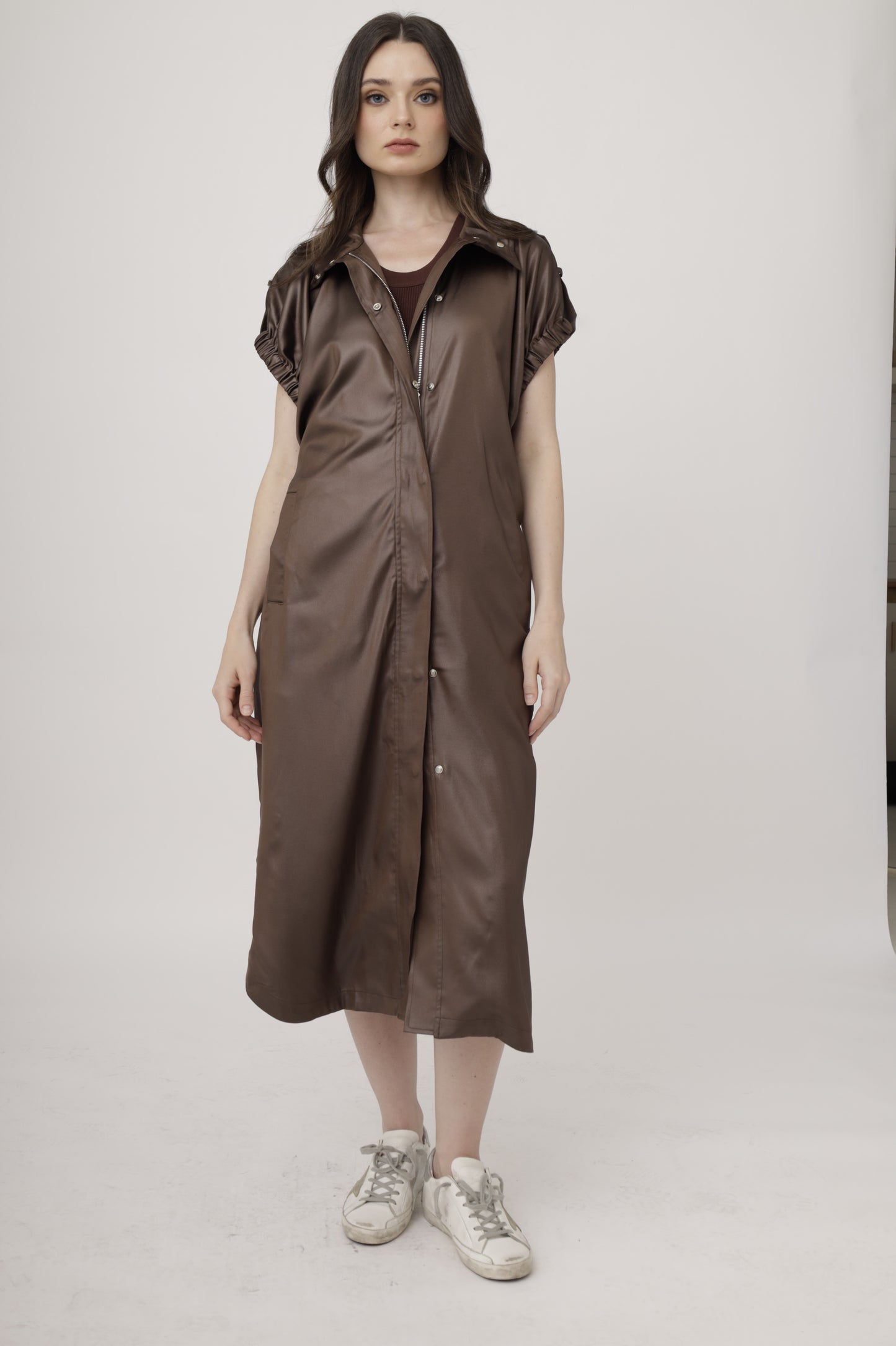 Drape Vest – Cocoa