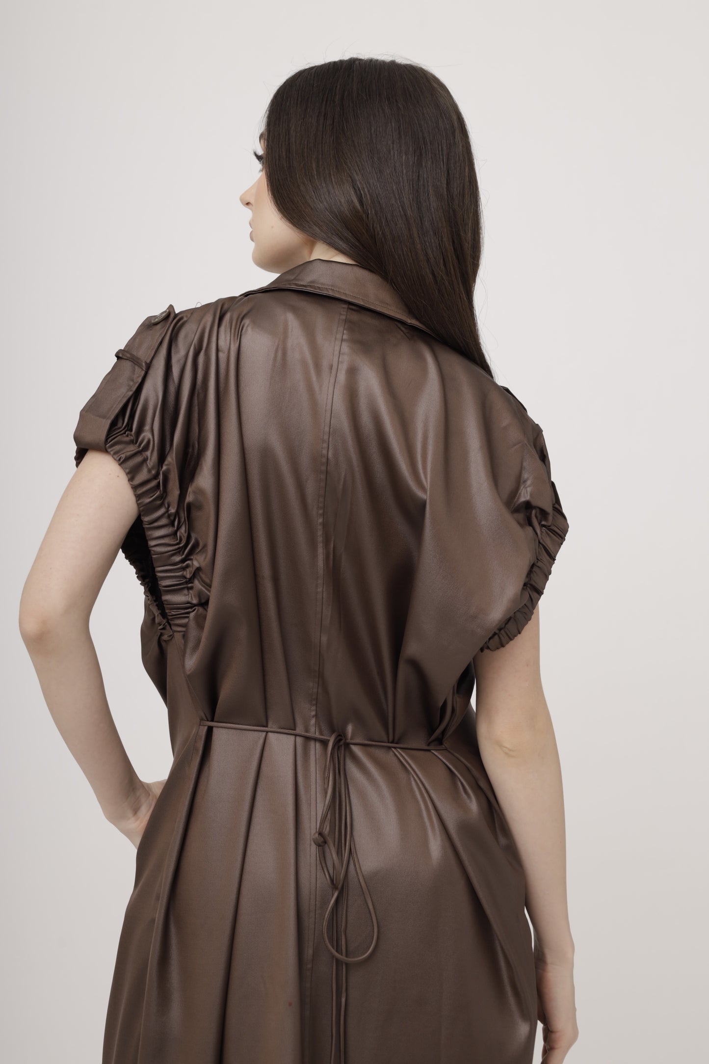 Drape Vest – Cocoa