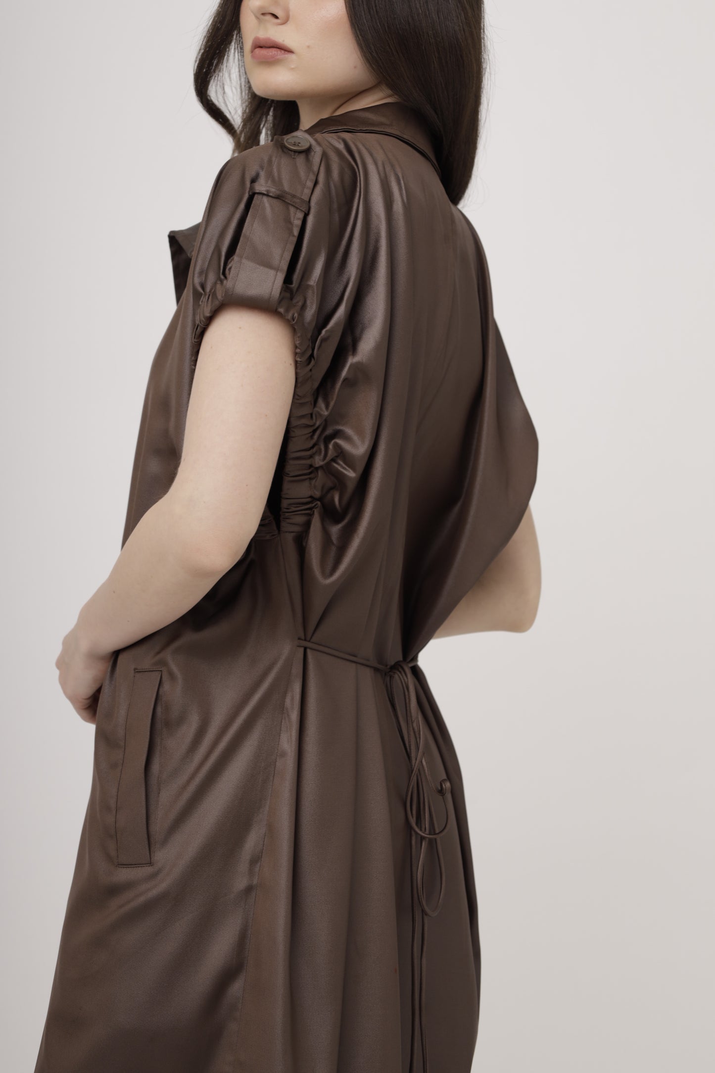 Drape Vest – Cocoa