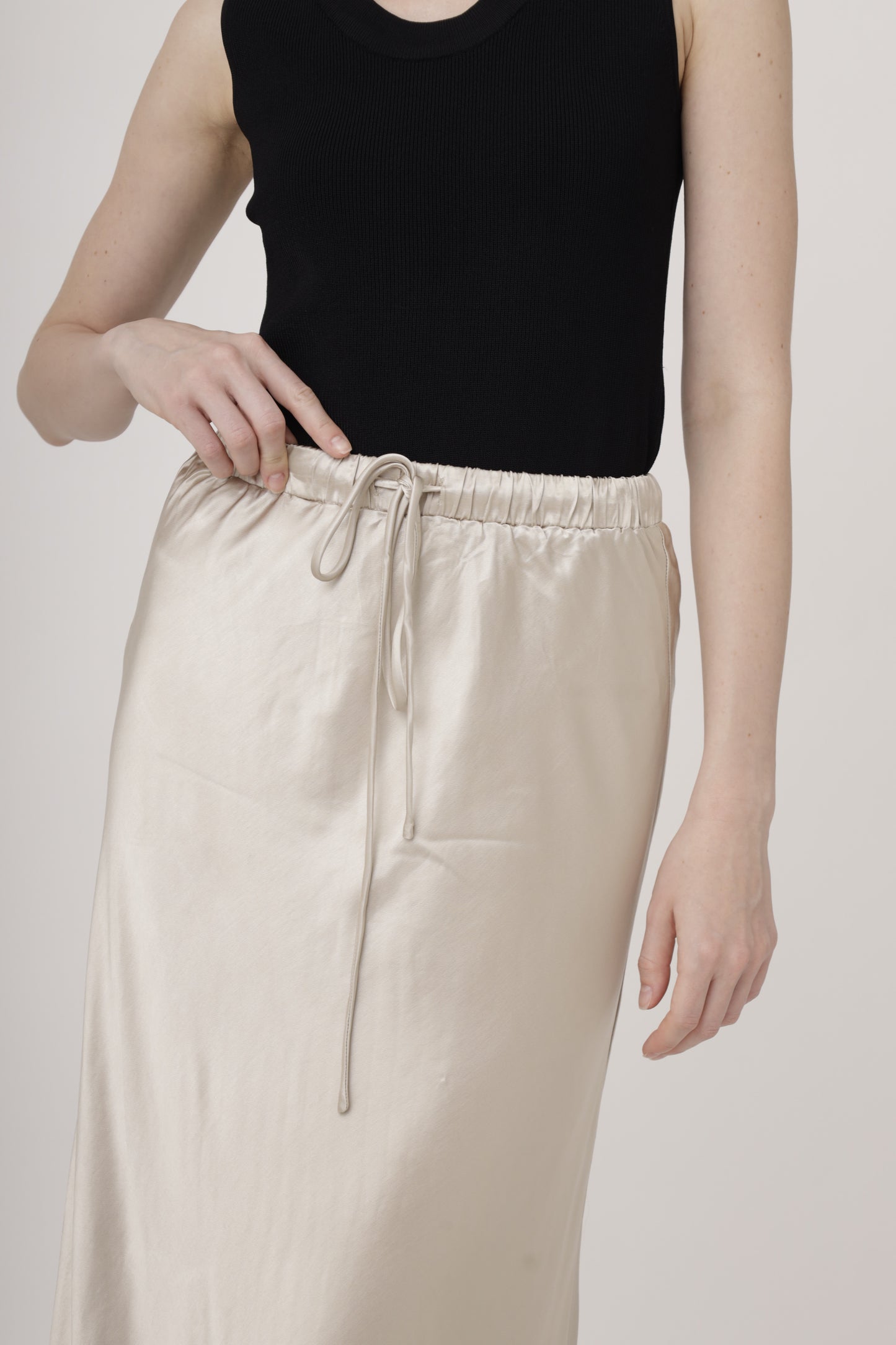 Luxe Flow Satin Skirt