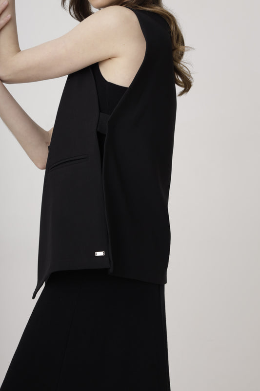 Side-Slit Tailored Vest