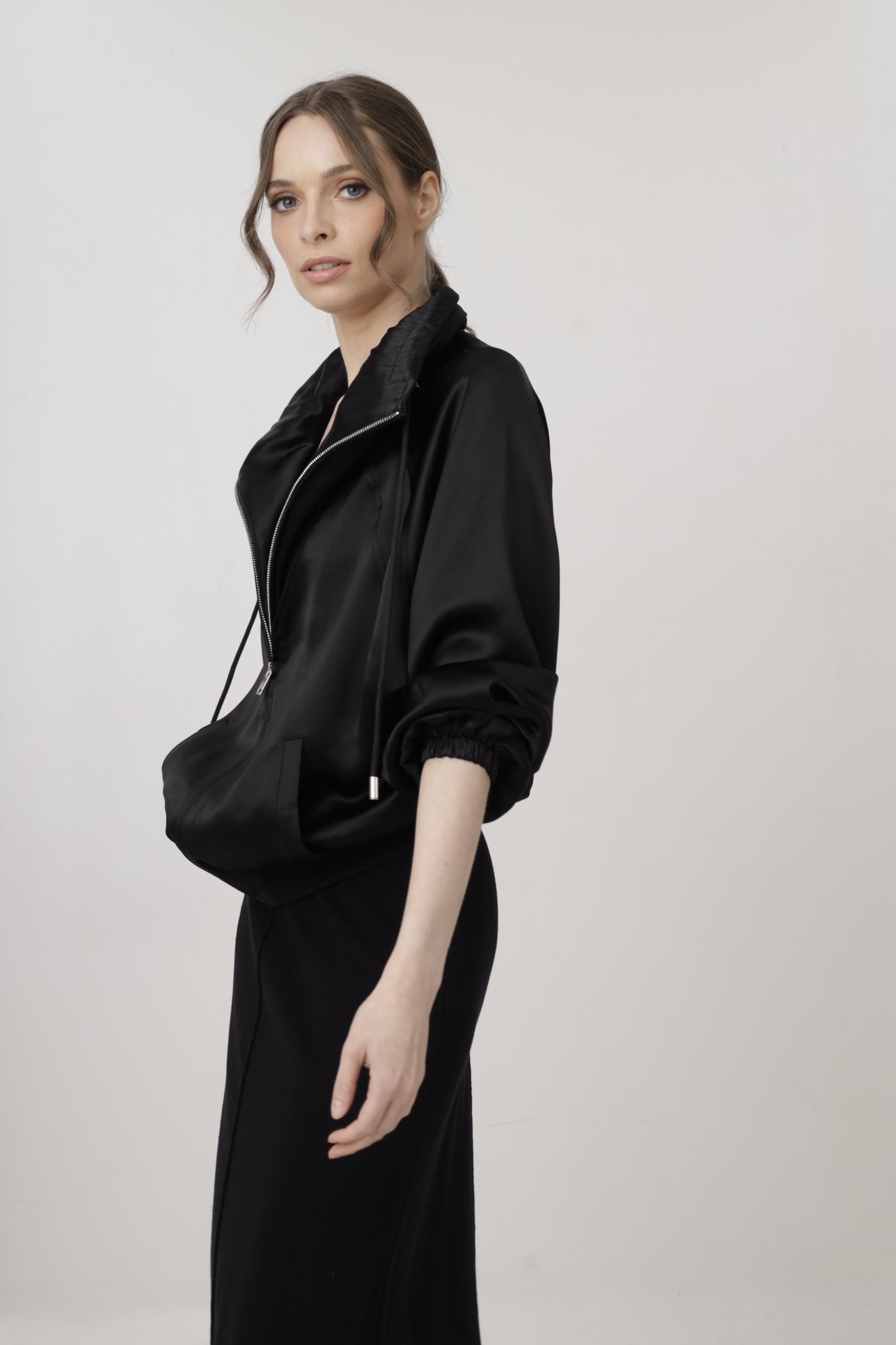 Satin Storm Full-Zip Jacket
