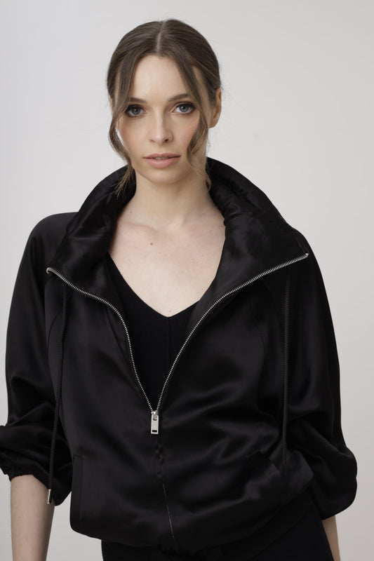 Satin Storm Full-Zip Jacket