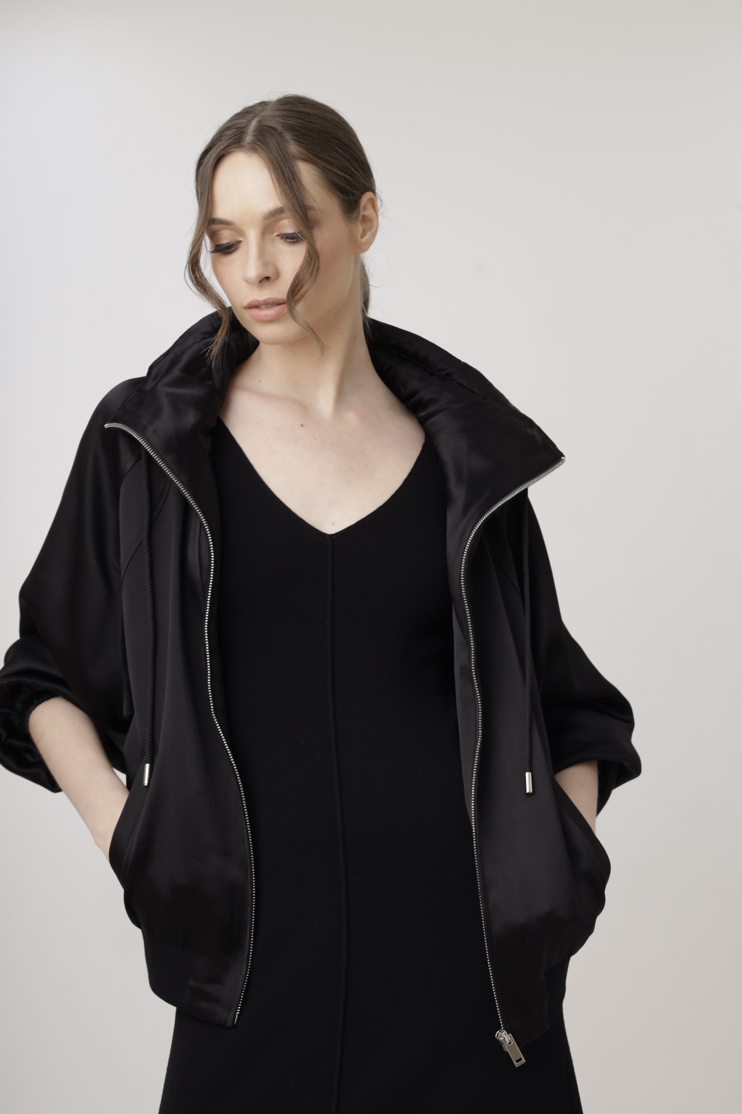 Satin Storm Full-Zip Jacket
