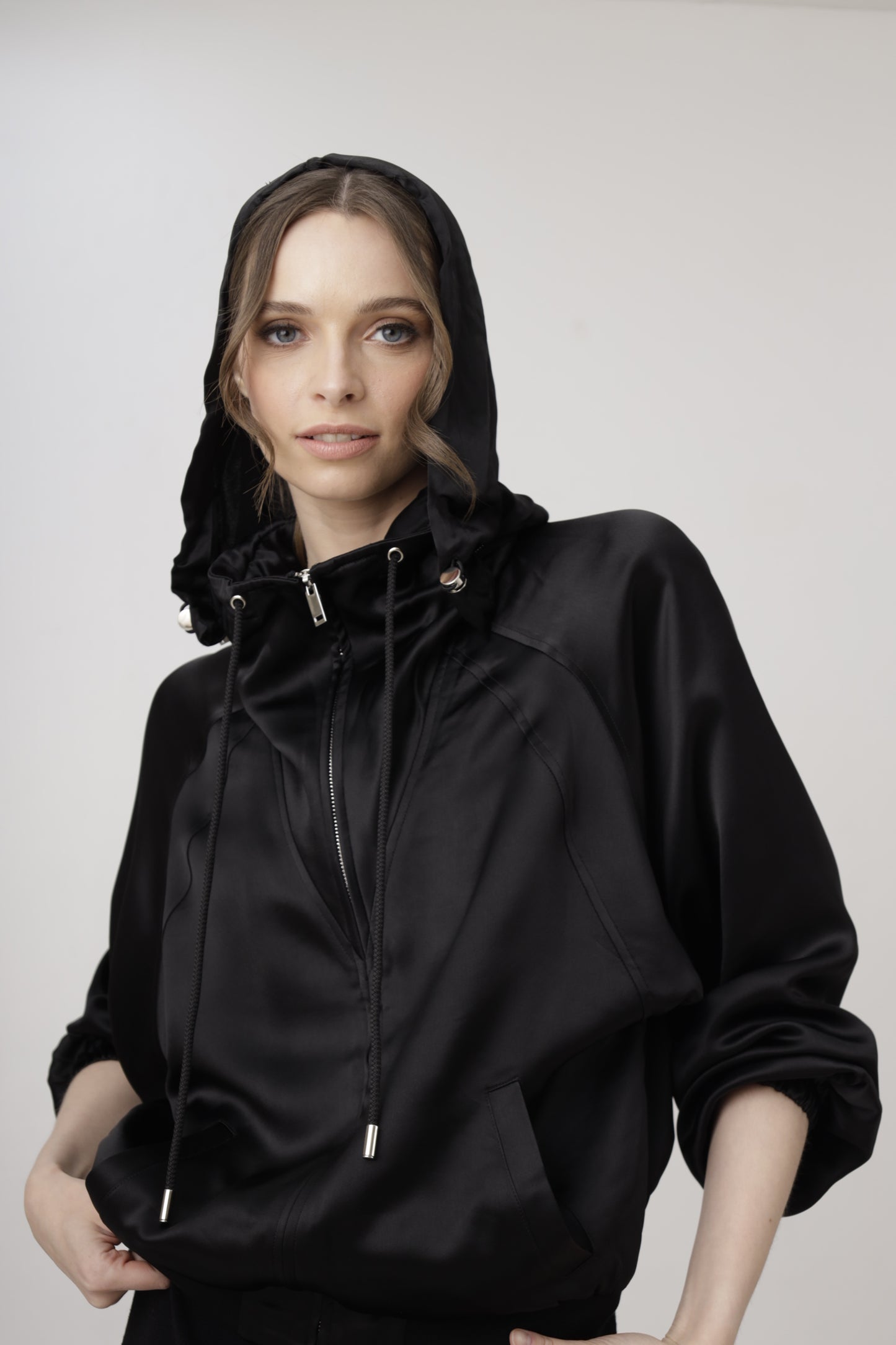 Satin Storm Full-Zip Jacket