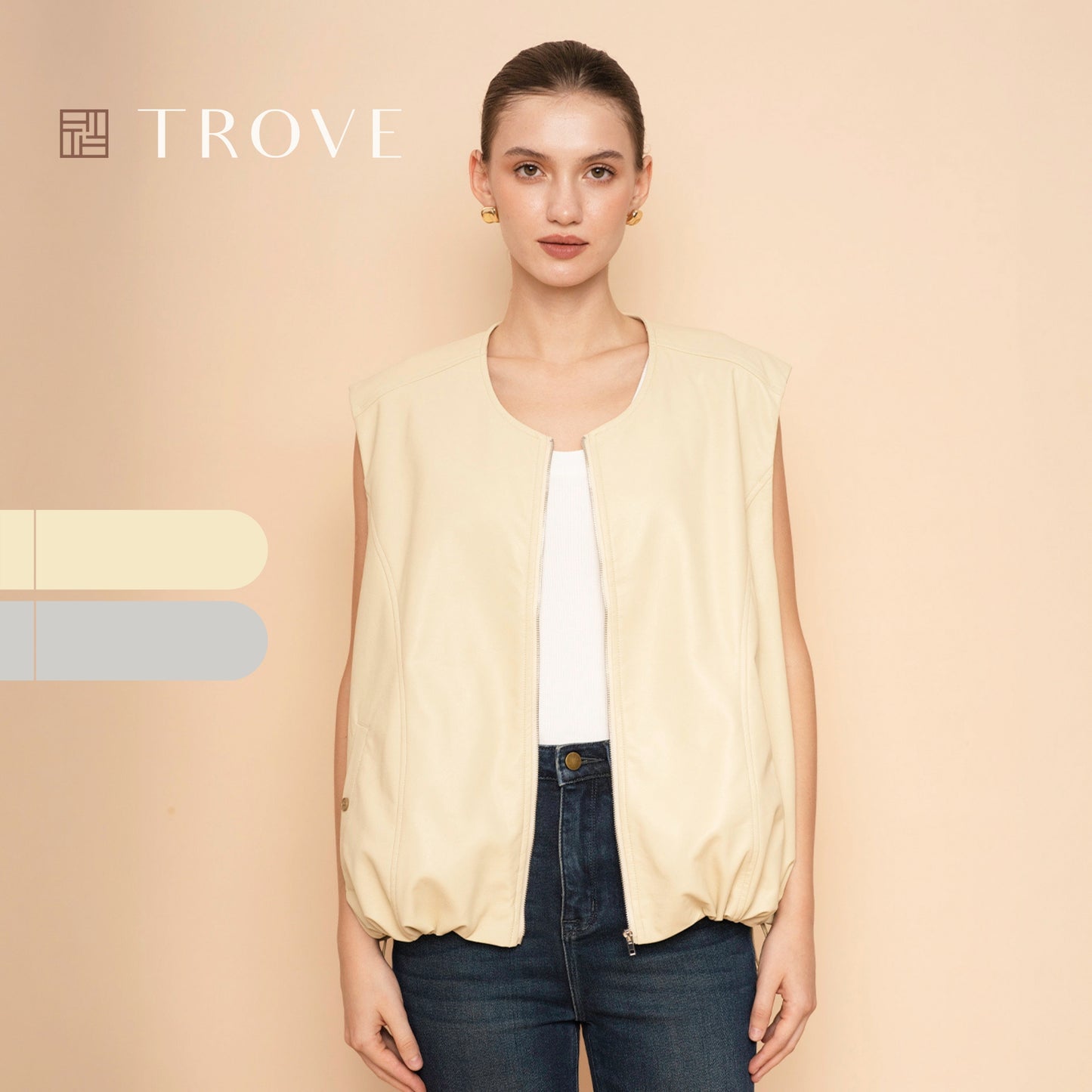 Trove Casual Zipped Vest