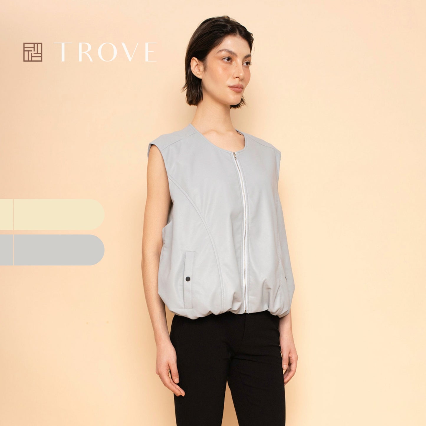 Trove Casual Zipped Vest