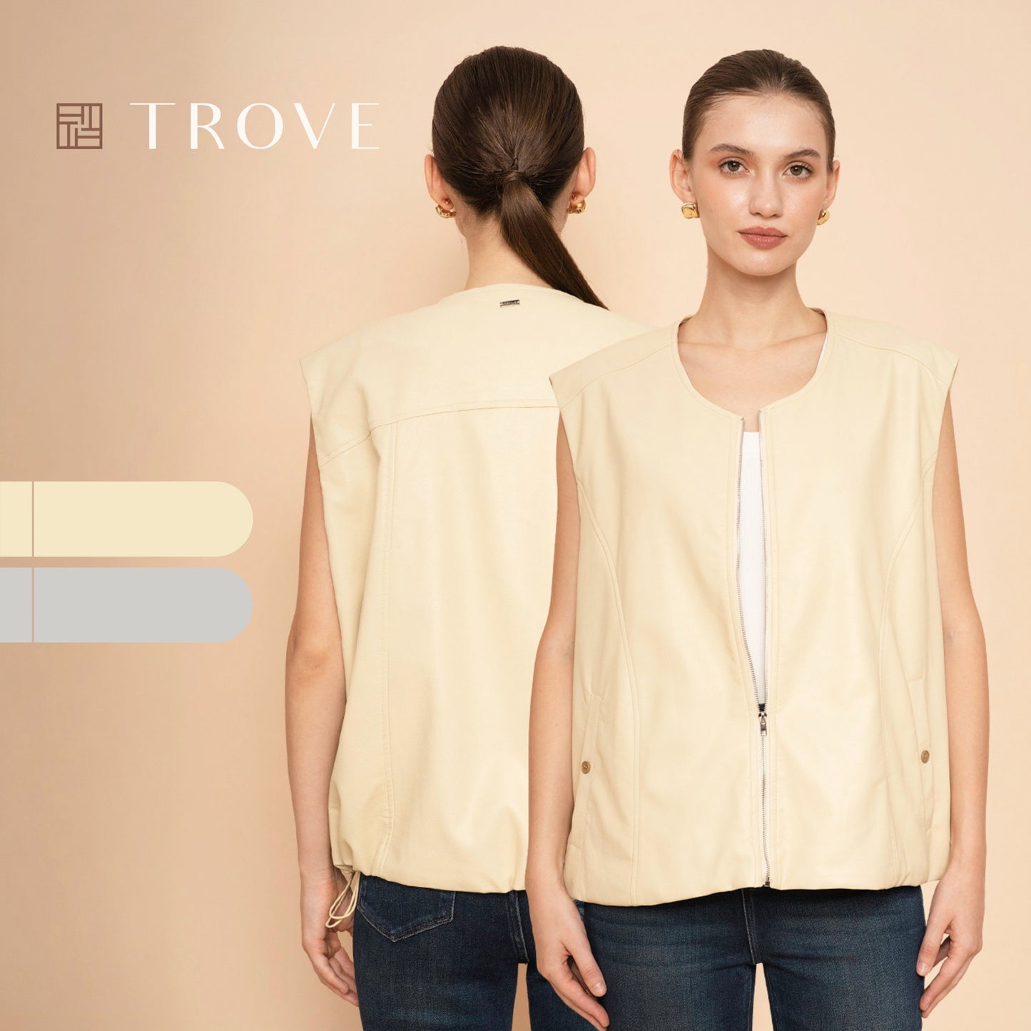 Trove Casual Zipped Vest