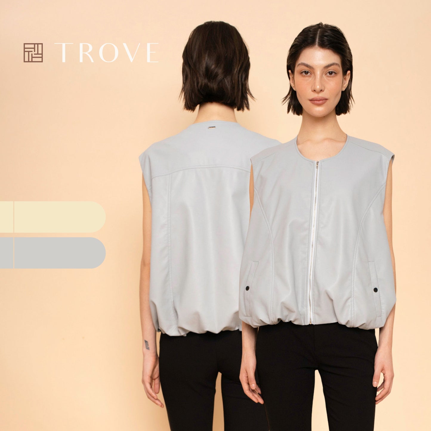Trove Casual Zipped Vest