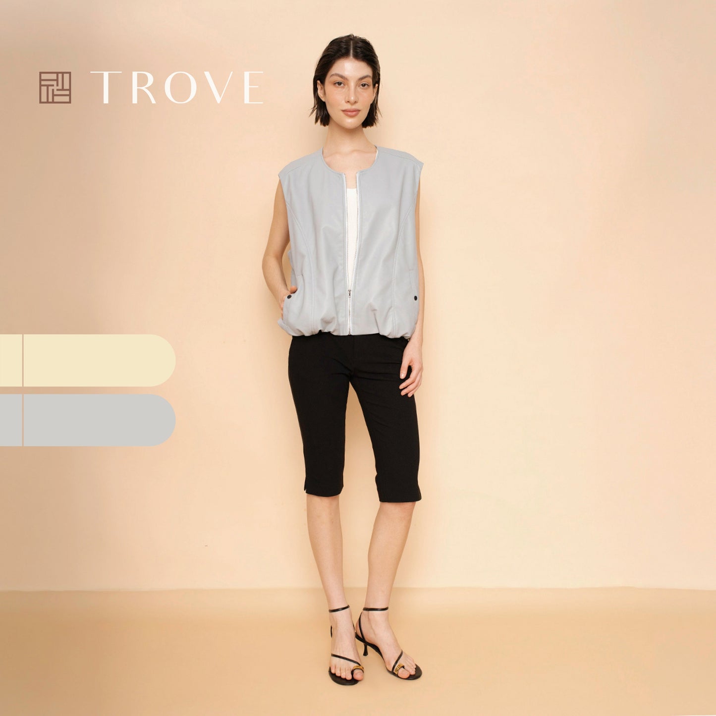 Trove Casual Zipped Vest