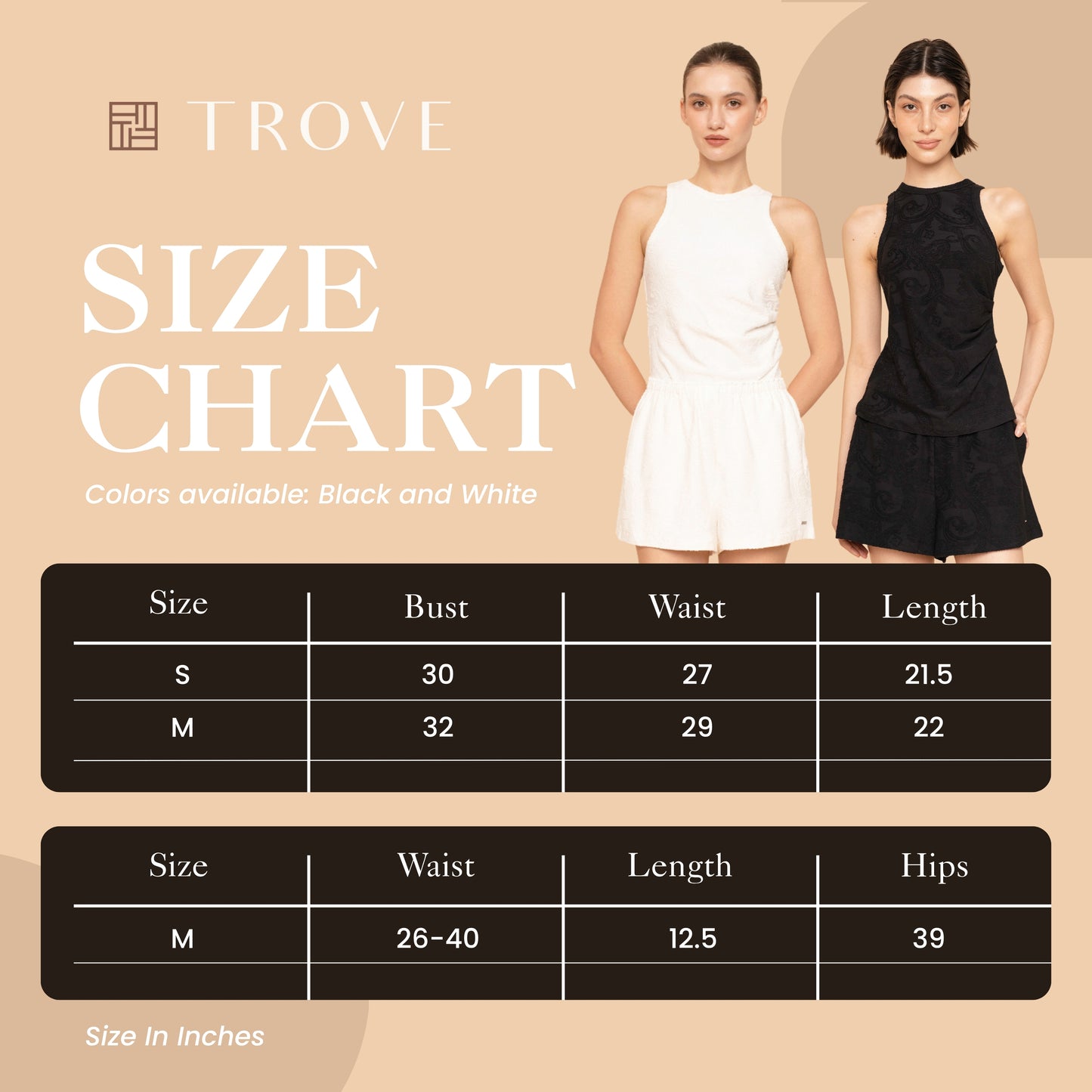 Trove Paisley Textured Pattern Cami Top Set
