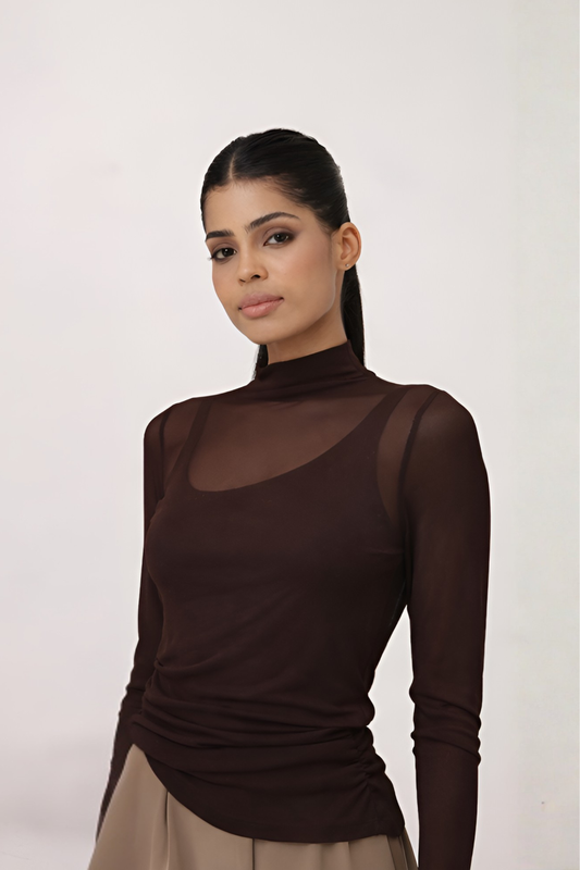 Mesh Layered Top – 2 Piece Set